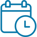 Here's an alt tag for the image: `Calendar and clock icon`